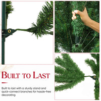 Christmas Tree Artificial Xmas Home Décor & Metal Stand 5Ft 6Ft 7Ft 8Ft Xmas - Ghemy.co.uk
