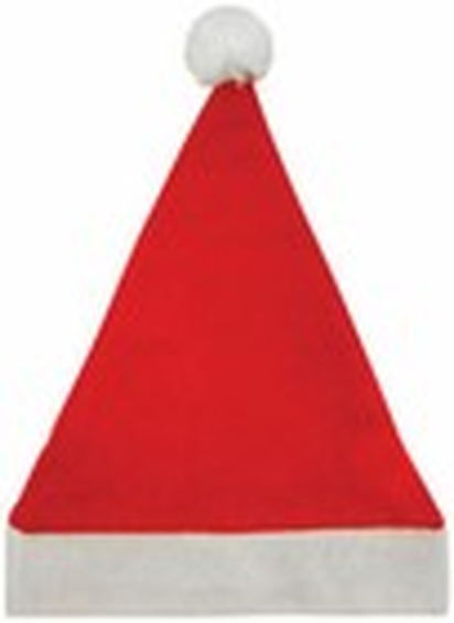 2-Pack Adult Santa Hats – Unisex with White Plush Trim (Christmas)