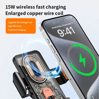 Max 66W Car Mount Phone Holder Intelligent Infrared Air Vent Clip 15W Car Wireless Charger Magnetic for Iphone Samsung Xiaomi - Ghemy.co.uk