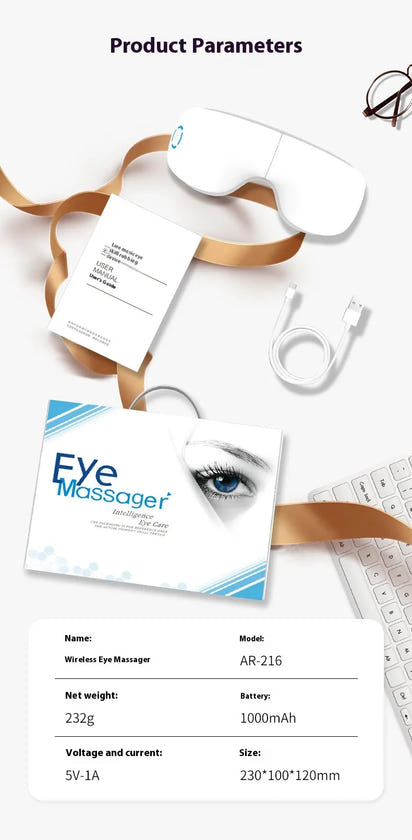 Eye Massager Bluetooth Intelligent Eye Mask - Ghemy.co.uk