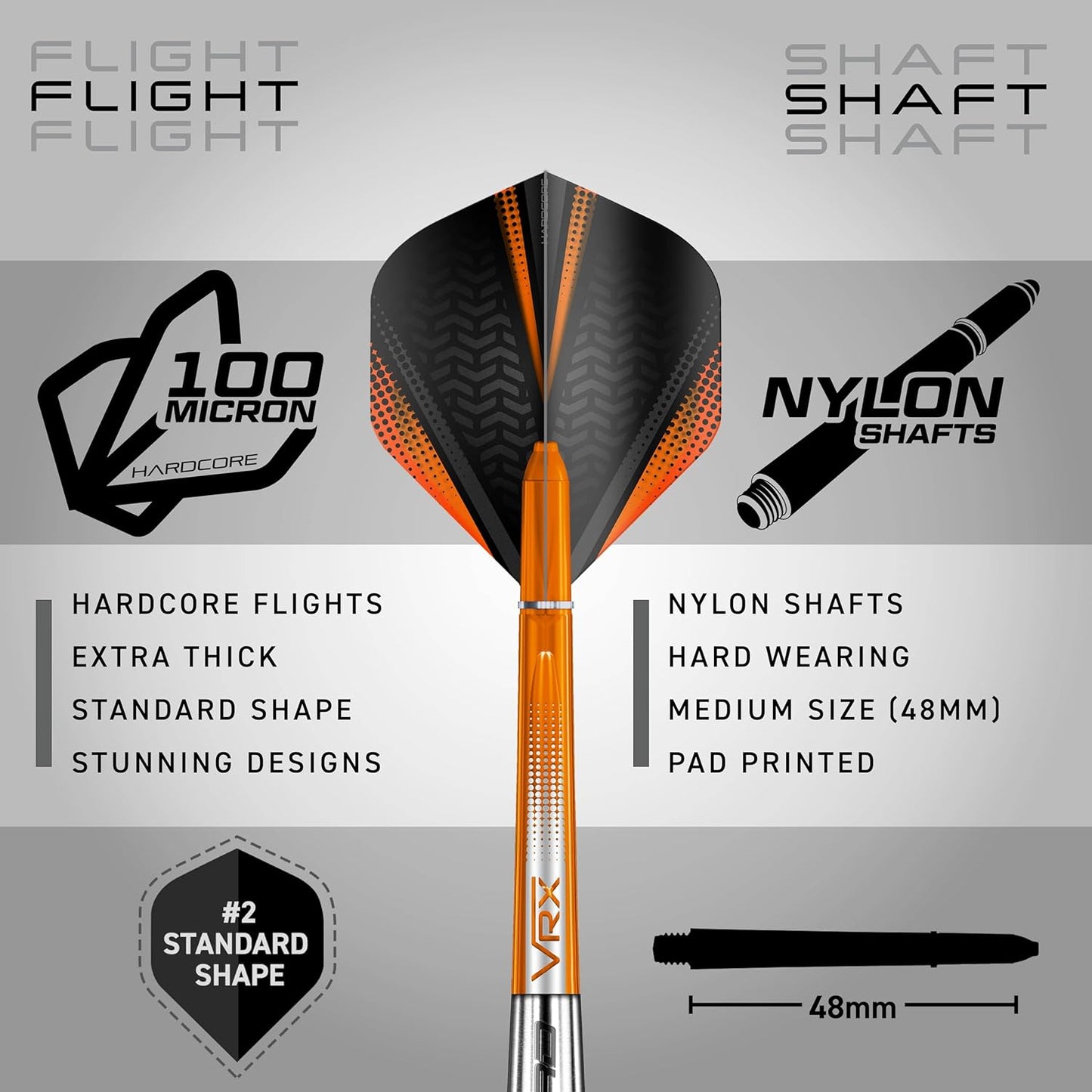 Amberjack Tungsten Darts Set with Darts Flights & Dart Stems (Shafts) – Professional 90% Tungsten Premium Darts Set – Available in 22G, 23G, 24G, 25G, 26G, 27G, 28G, 30G - Ghemy.co.uk