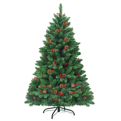 Artificial Christmas Tree 4.5FT Hinged Christmas Tree with 516 Branch Tips - Ghemy.co.uk