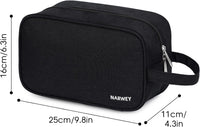 Travel Toiletry Wash Bag for Men and Women Traveling Dopp Kit Shaving Bag for Toiletries Accessories (Black) - Ghemy.co.uk