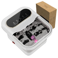 Foot Spa Bath Massager Folding Electric Pedicure Foot Spa Basin Heat Bubbles - Ghemy.co.uk