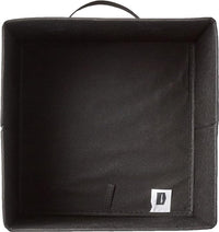 Collapsible Fabric Storage Cube/Organiser with Handles, Pack of 6, Solid Black, 26.6 X 26.6 X 27.9 Cm - Ghemy.co.uk