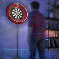 Corona Vision Dartboard Lighting System, Black Frame | White LED Dart Board Surround Ring Light | Available with Pro Tour Dartboards Surround & Championship Dartboard, or Oche Dart Mat - Ghemy.co.uk