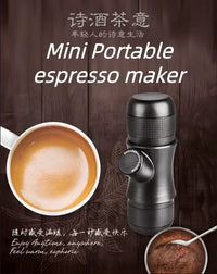Portable Mini Hand Pressure Coffee Machine Handheld Pressure Coffee Espresso Machine Office/Home Office Travel Outdoor Travel - Ghemy.co.uk