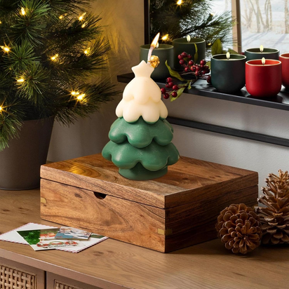 Christmas Tree Candles, Christmas Scented Candles, Aromatherapy Candles for the Table, Aromatherapy Candle, Scented Candle, Smokeless, Plant Fragrance for Living Room - Ghemy.co.uk