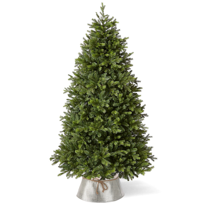 Christmas Tree Skirt Stand Base Cover Xmas Ornament Decoration Gold Silver 40Cm - Ghemy.co.uk