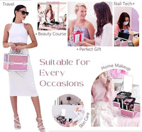 Makeup Box Vanity Case Cosmetic Organiser - Ghemy.co.uk