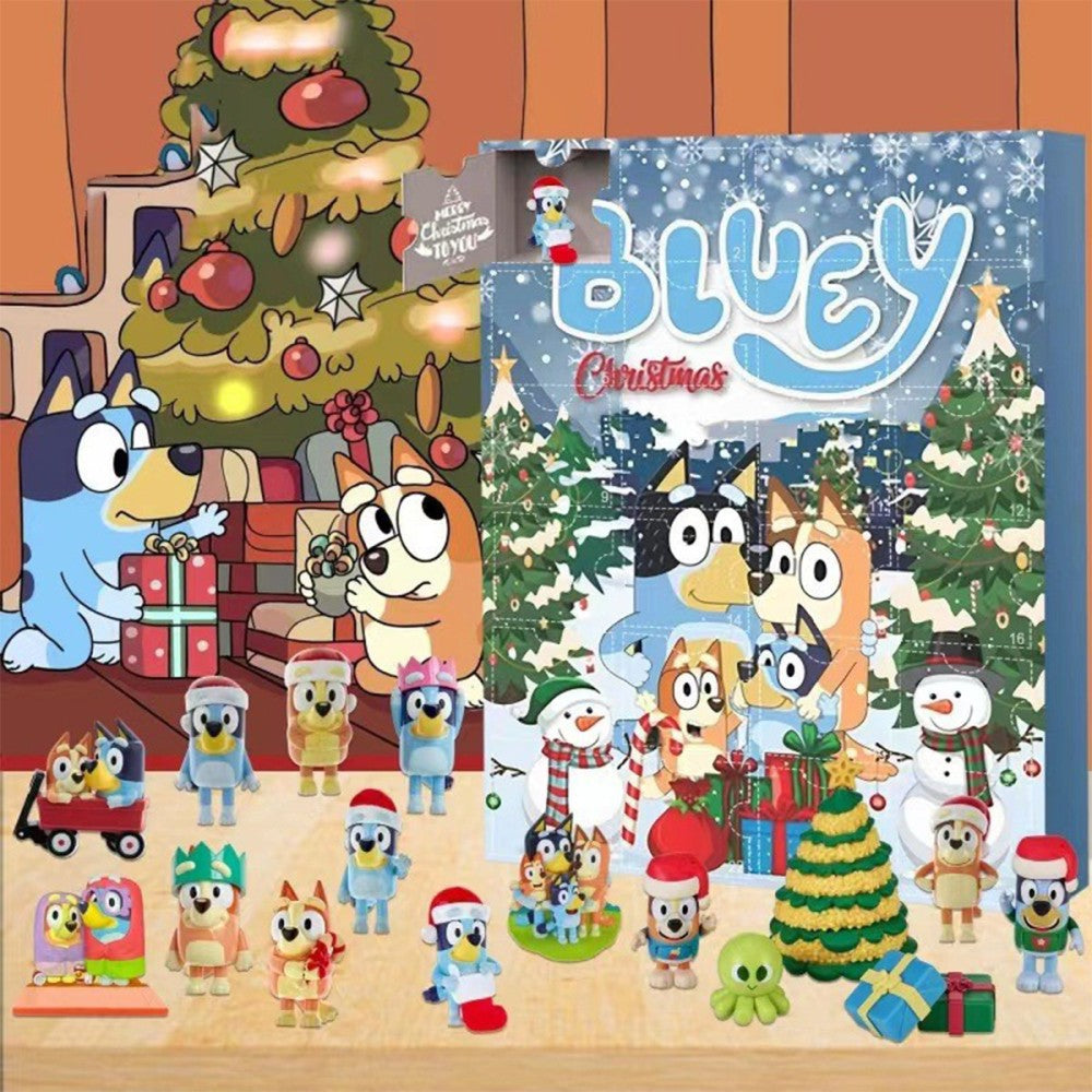 Christmas Bluey Advent Calendar Contains 24 Gifts Christmas Countdown Calendar - Ghemy.co.uk