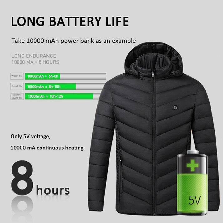 USB Heated Jacket for Men & Women – Warm, Lightweight & Rechargeable
