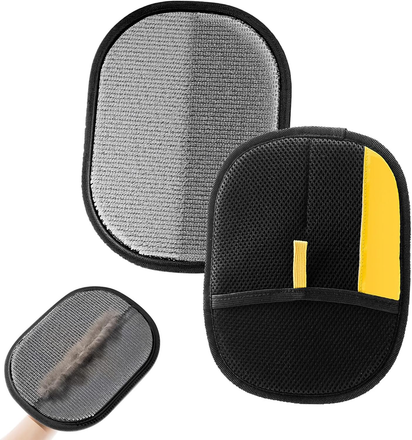 Asheyya 2 Pcs Pet Hair Removal Glove, Reusable Double Pet Grooming Gloves for Gr - Ghemy.co.uk