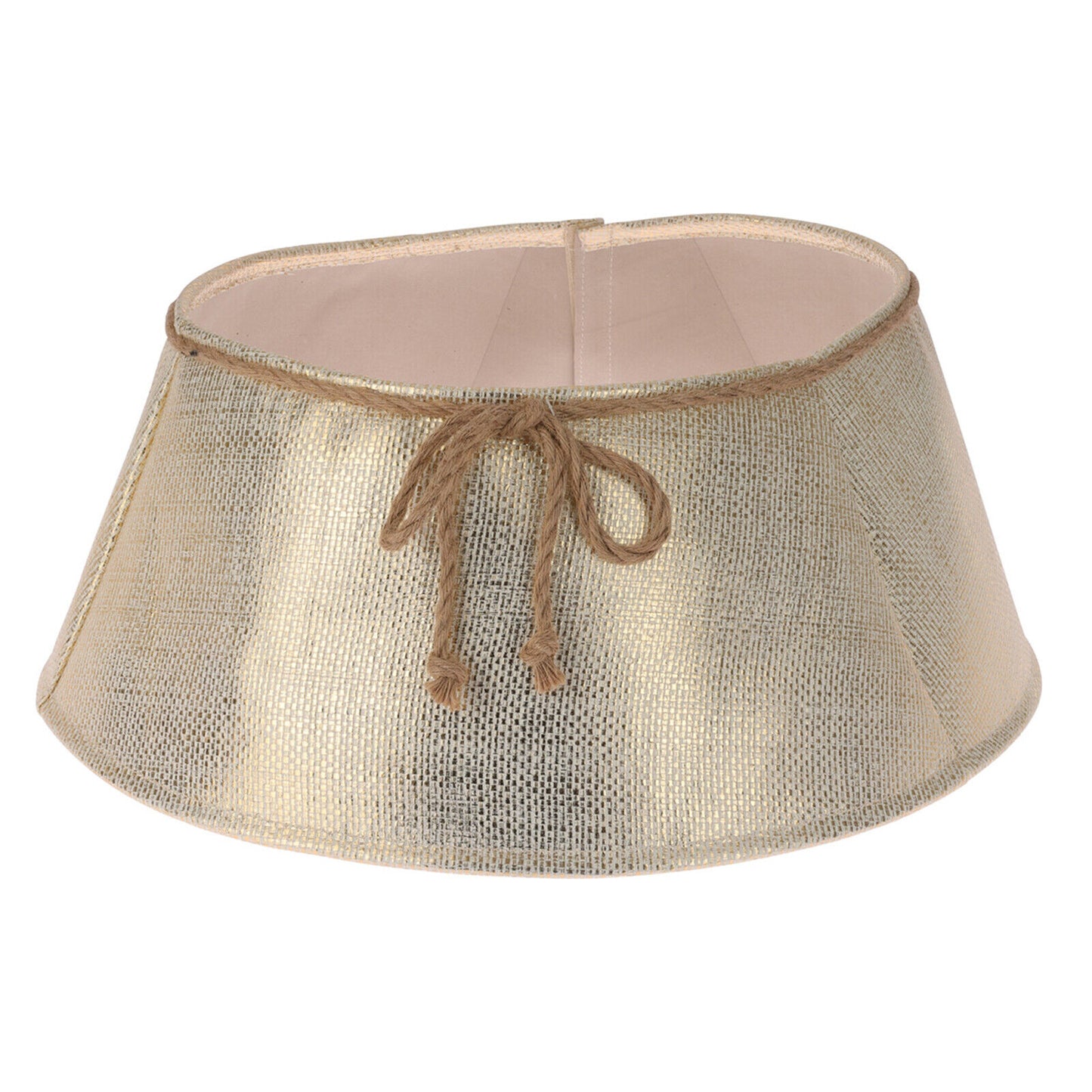 Christmas Tree Skirt Stand Base Cover Xmas Ornament Decoration Gold Silver 40Cm - Ghemy.co.uk