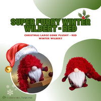 Large Soft Gonk Santa – Nordic Christmas Plush Ornament (Red)
