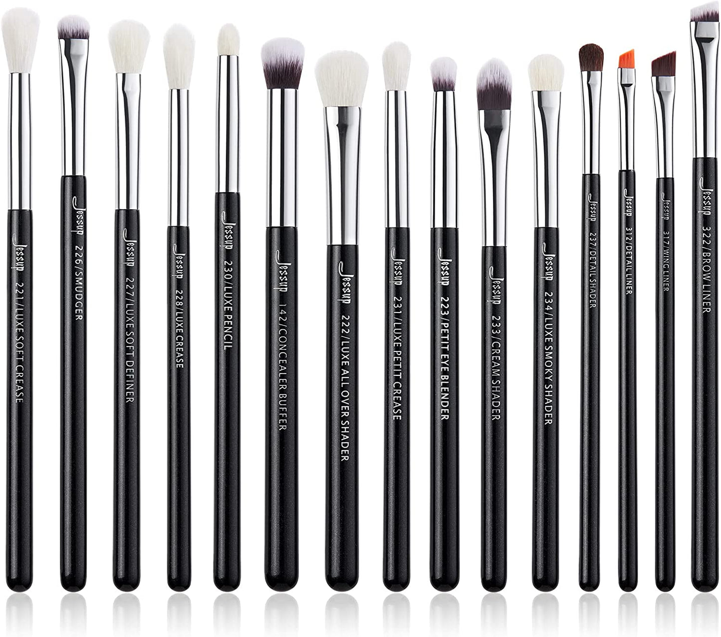 Eye Brushes 15Pcs Professional Makeup Brushes - Ghemy.co.uk