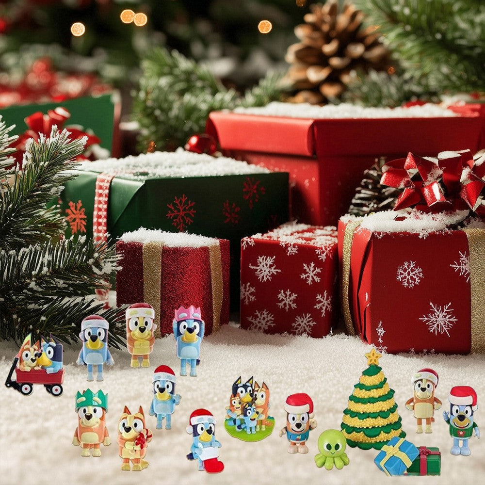Christmas Bluey Advent Calendar Contains 24 Gifts Christmas Countdown Calendar - Ghemy.co.uk
