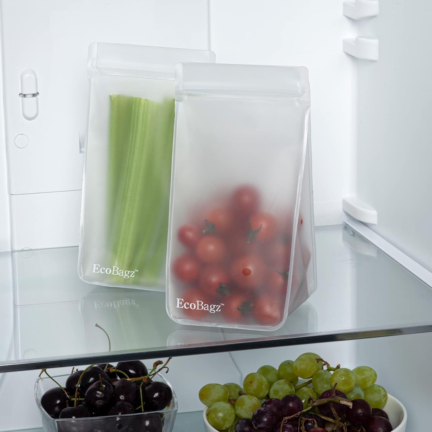 Zeal Ecobagz Reusable Food Storage Bags, Silicone Ziplock Food Containers (1L) S - Ghemy.co.uk
