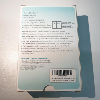 2In1 Nano Glass Foot File for Foot Spa - Ghemy.co.uk