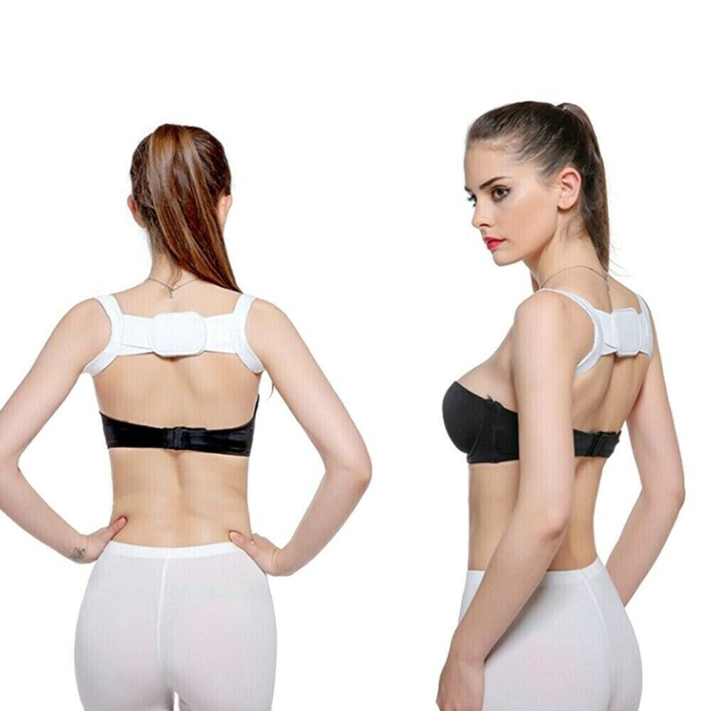 Posture Corrector Body Brace Back Lumbar Shoulder Support Belt Adjustable UK - Ghemy.co.uk