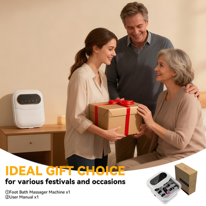 Foot Spa Bath Massager Folding Electric Pedicure Foot Spa Basin Heat Bubbles - Ghemy.co.uk