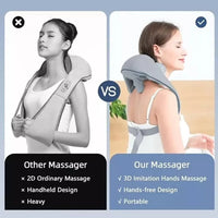 BEST GIFT Electric Neck and Shoulder with Heat Shiatsu Back Neck Massager Relax - Ghemy.co.uk