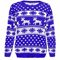 Girls Boys Xmas Jumper Reindeer Rudolph Knitted Christmas Jumper Kids Sweater - Ghemy.co.uk