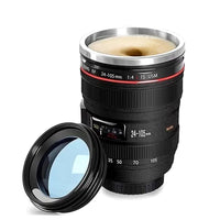 Creative Stainless Steel Camera Lens Self-Stirring Cup - Ghemy.co.uk