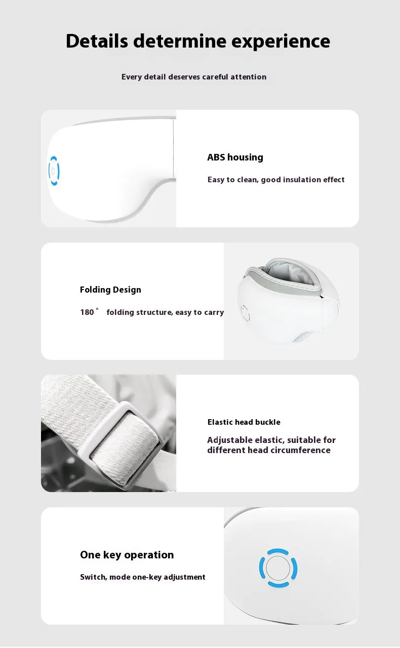 Eye Massager Bluetooth Intelligent Eye Mask - Ghemy.co.uk