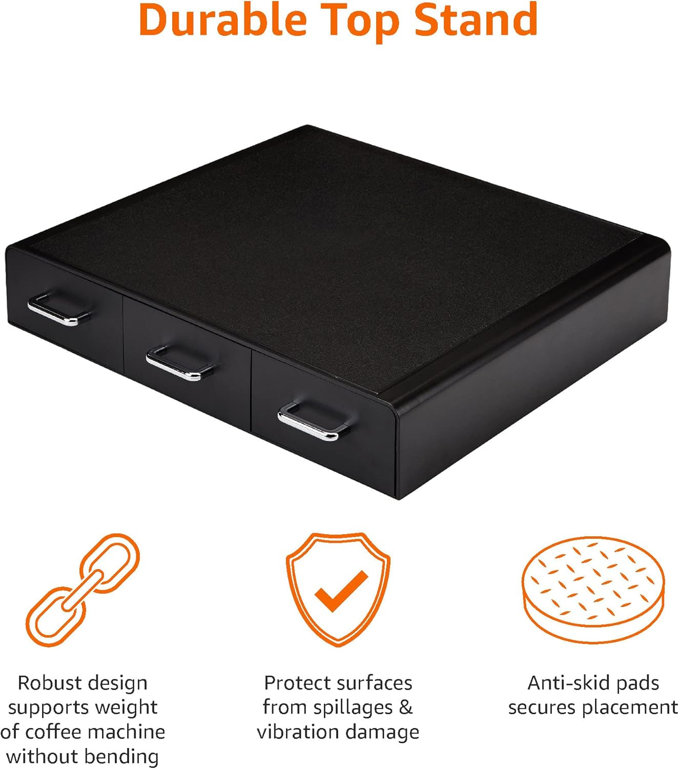 Coffee Pod Storage Drawer for K-Cup Pods - 36 Pod Capacity, Black - Ghemy.co.uk