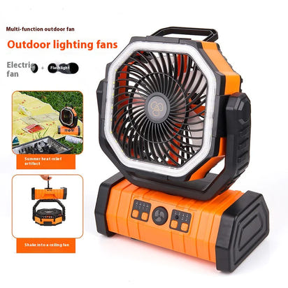 Outdoor Household Power Bank LED Light Camping Fan - Ghemy.co.uk