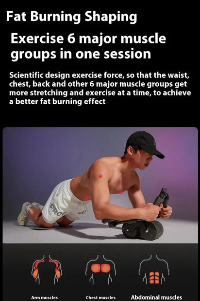 Automatic Rebound Abdominal Wheel - Ghemy.co.uk