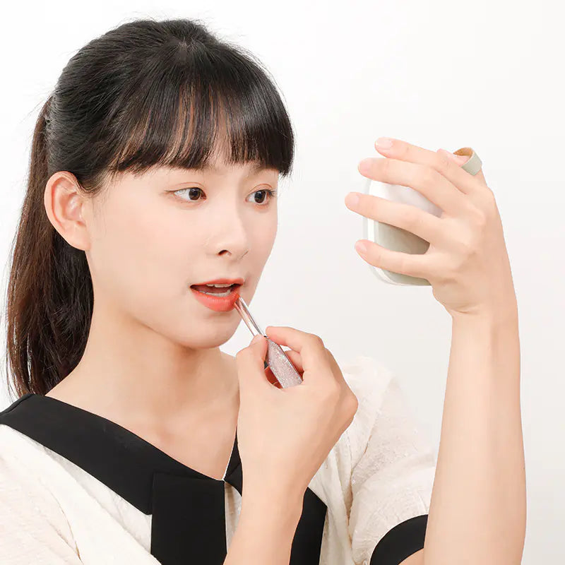 Portable Pocket Makeup Mirror with LED Light - Ghemy.co.uk