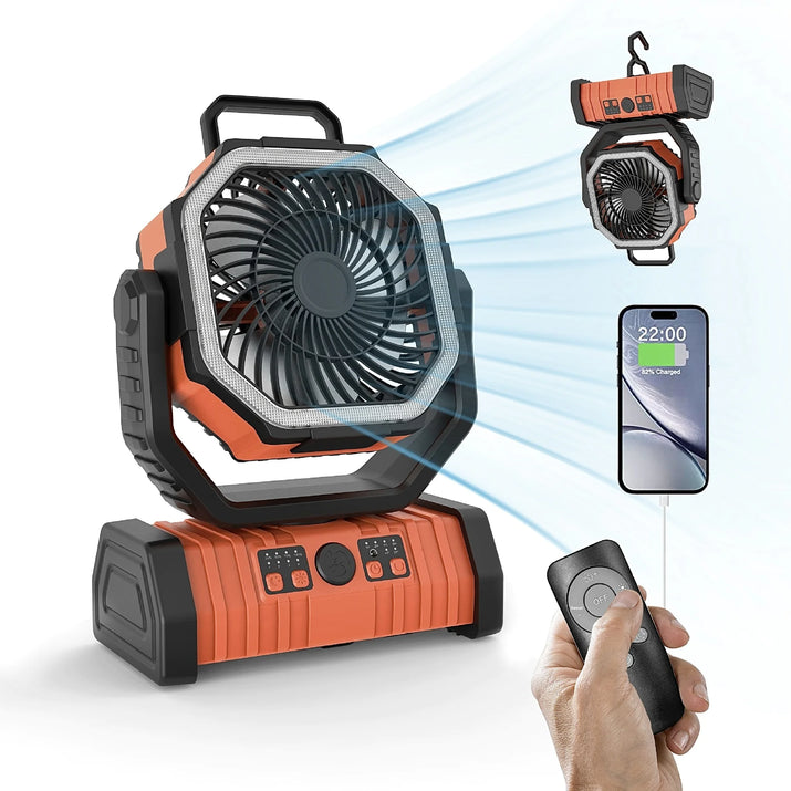Outdoor Household Power Bank LED Light Camping Fan - Ghemy.co.uk