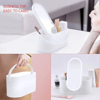 Portable Makeup Organizer with LED Light & Mirror - Ghemy.co.uk