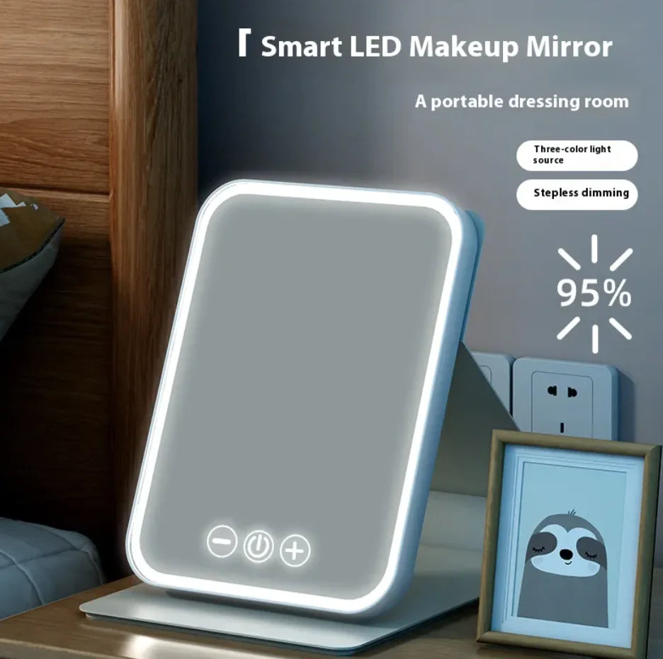 Plus-Size LED Makeup Mirror With Fill Light - Ghemy.co.uk
