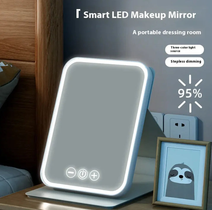 Plus-Size LED Makeup Mirror With Fill Light - Ghemy.co.uk