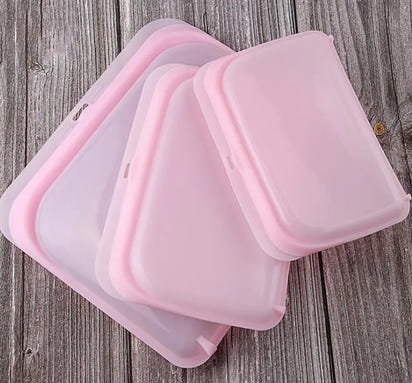 Eco-Friendly Silicone Food Storage Bags - Large Capacity - Ghemy.co.uk