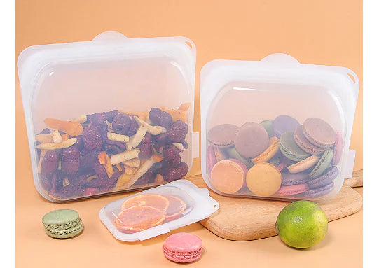 Eco-Friendly Silicone Food Storage Bags - Large Capacity - Ghemy.co.uk