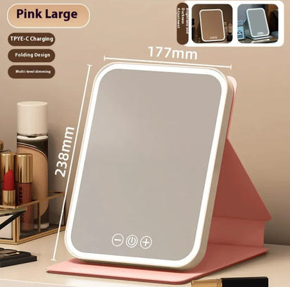 Plus-Size LED Makeup Mirror With Fill Light - Ghemy.co.uk