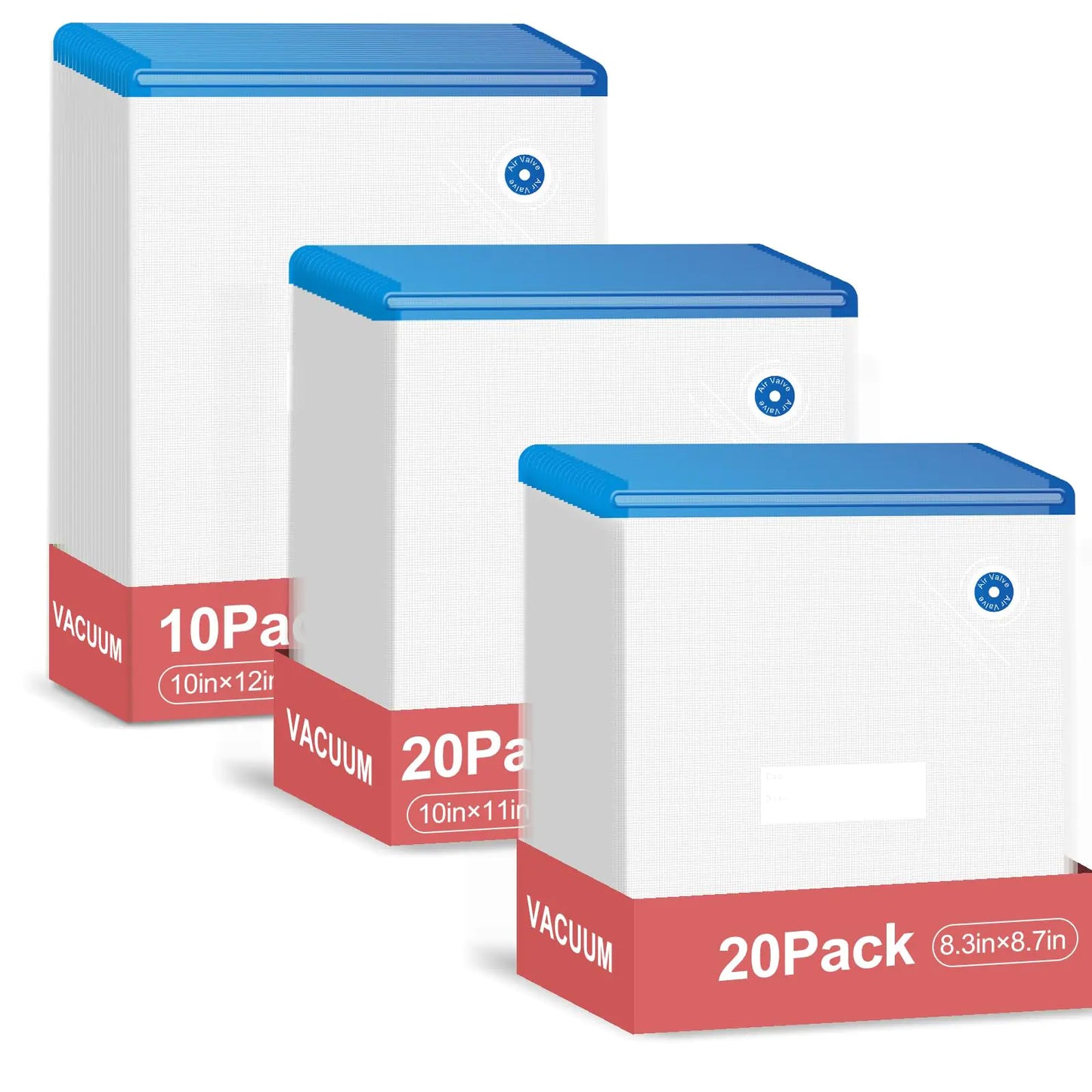 Vacbird 50 Pack Food Vacuum Sealer Bags Reusable Sous Vide Bags for Food and Cooking Food Storage - Ghemy.co.uk