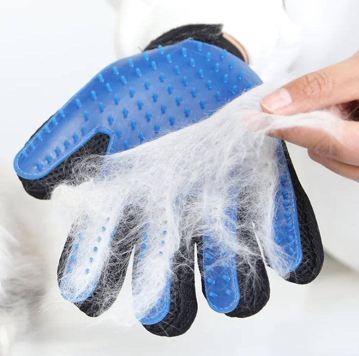 Pet Grooming Gloves for Cats and Dogs with Brush - Ghemy.co.uk