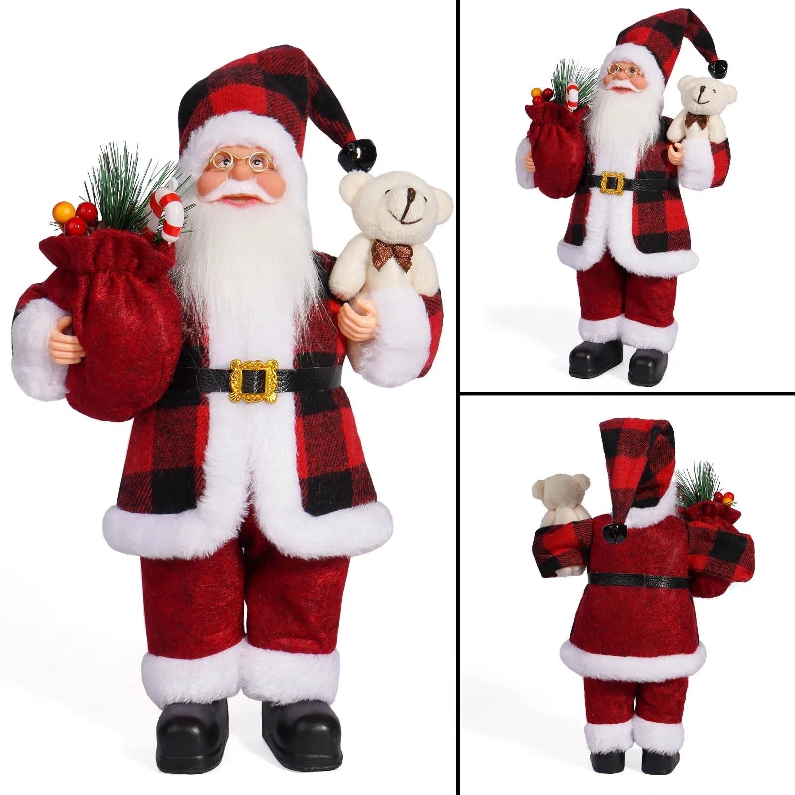 1 new Santa Claus statue ornaments, suitable for Christmas desktop decoration, party decoration, home decoration crafts, room de - Ghemy.co.uk