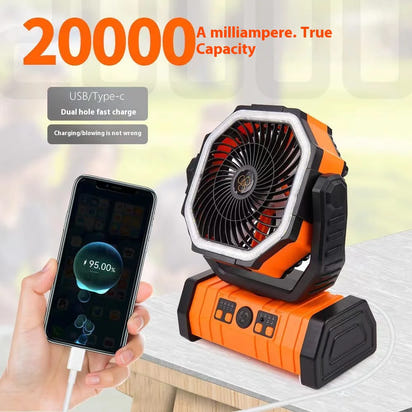 Outdoor Household Power Bank LED Light Camping Fan - Ghemy.co.uk