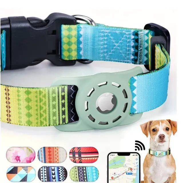 Digital Printing Collar for Apple Airtag - Pets Accessories - Ghemy.co.uk
