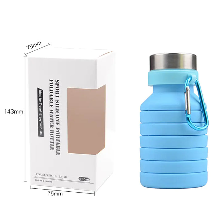 Collapsible Silicone Water Bottle - Ghemy.co.uk