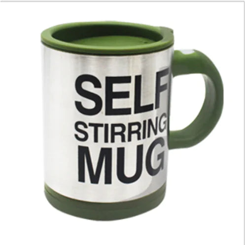 Automatic Stirring Glass Mug - Electric Stainless Steel Cup - Ghemy.co.uk