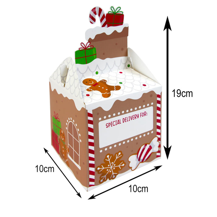 Christmas Treat Boxes – 4-Pack, 100% Recyclable (19 x 10 x 10 cm)