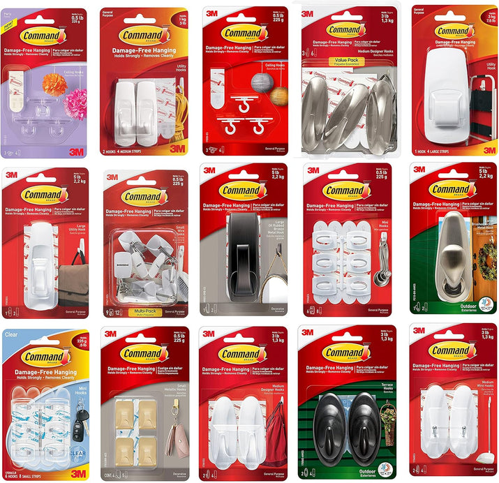 Designer Hooks, Medium, Brushed Nickel, 3-Hooks (17081BN-3ES), Great for Dorm Decor - Ghemy.co.uk