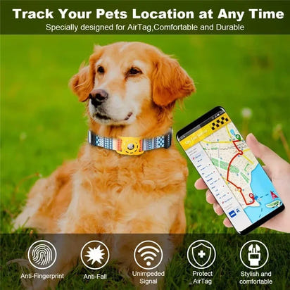 Digital Printing Collar for Apple Airtag - Pets Accessories - Ghemy.co.uk
